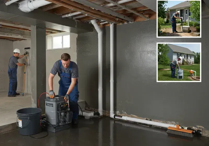 Basement Waterproofing and Flood Prevention process in Garden City, TX